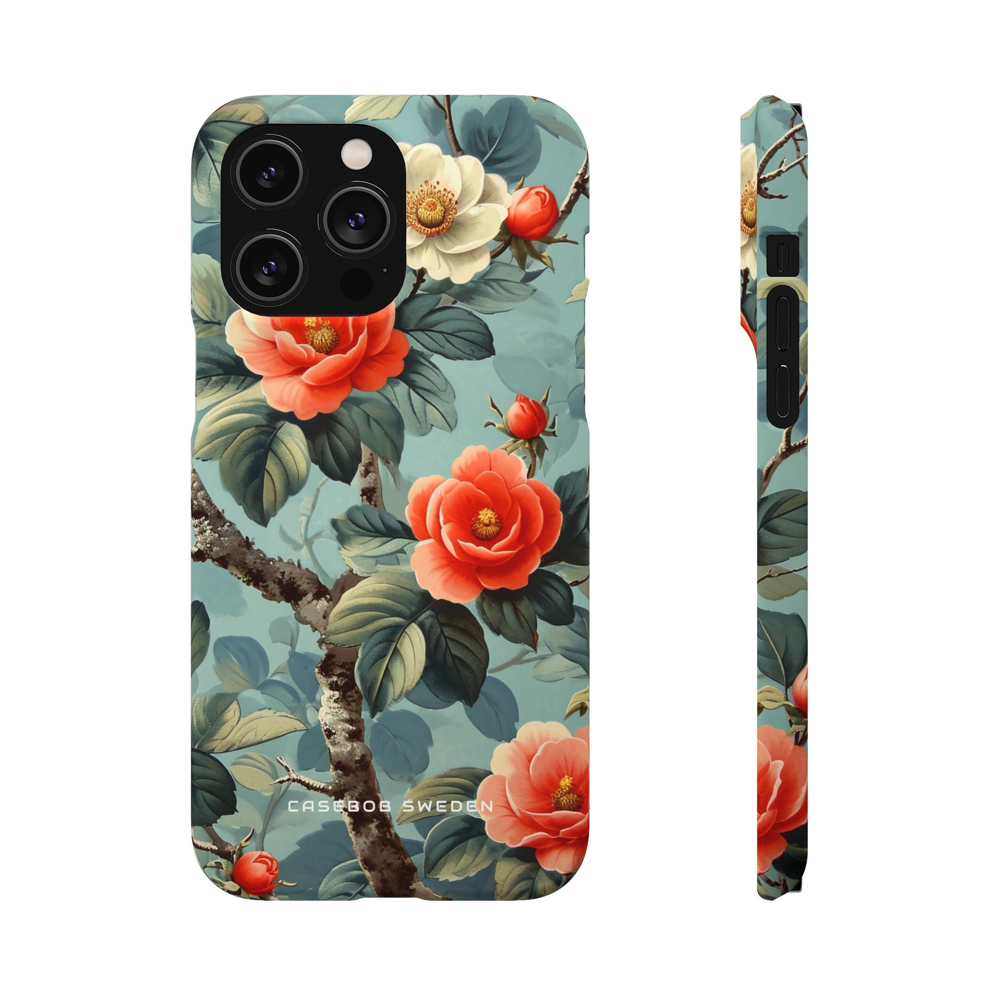 Vintage Floral Romance iPhone 14 - Slim Phone Case