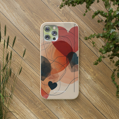 Abstract Heart Harmony | Biodegradable Phone Case