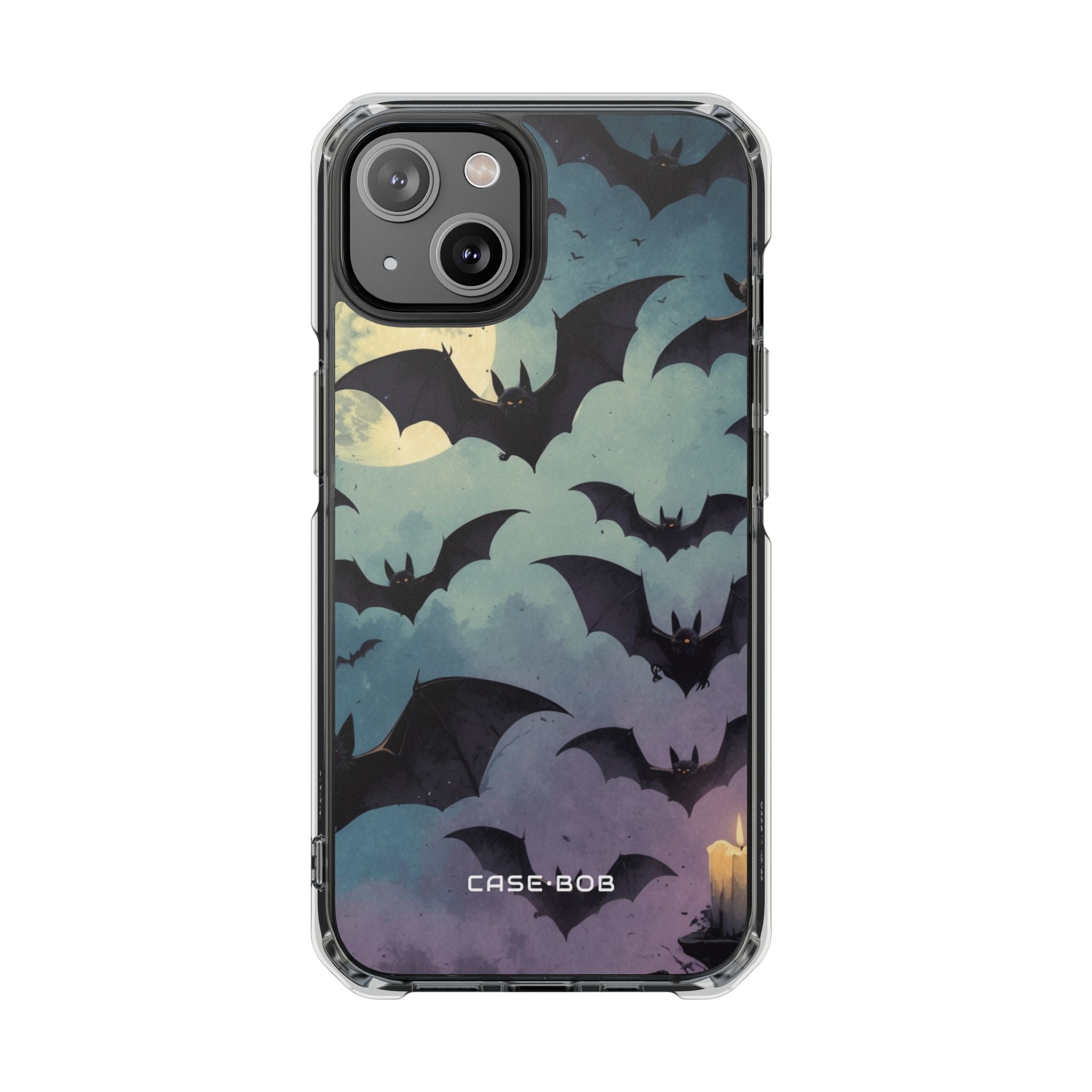 Glowing Bat Swarm iPhone 14 Case - Impact
