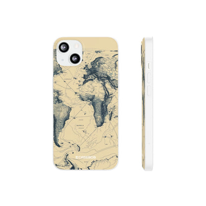 Vintage World Map | Flexible Phone Case for iPhone