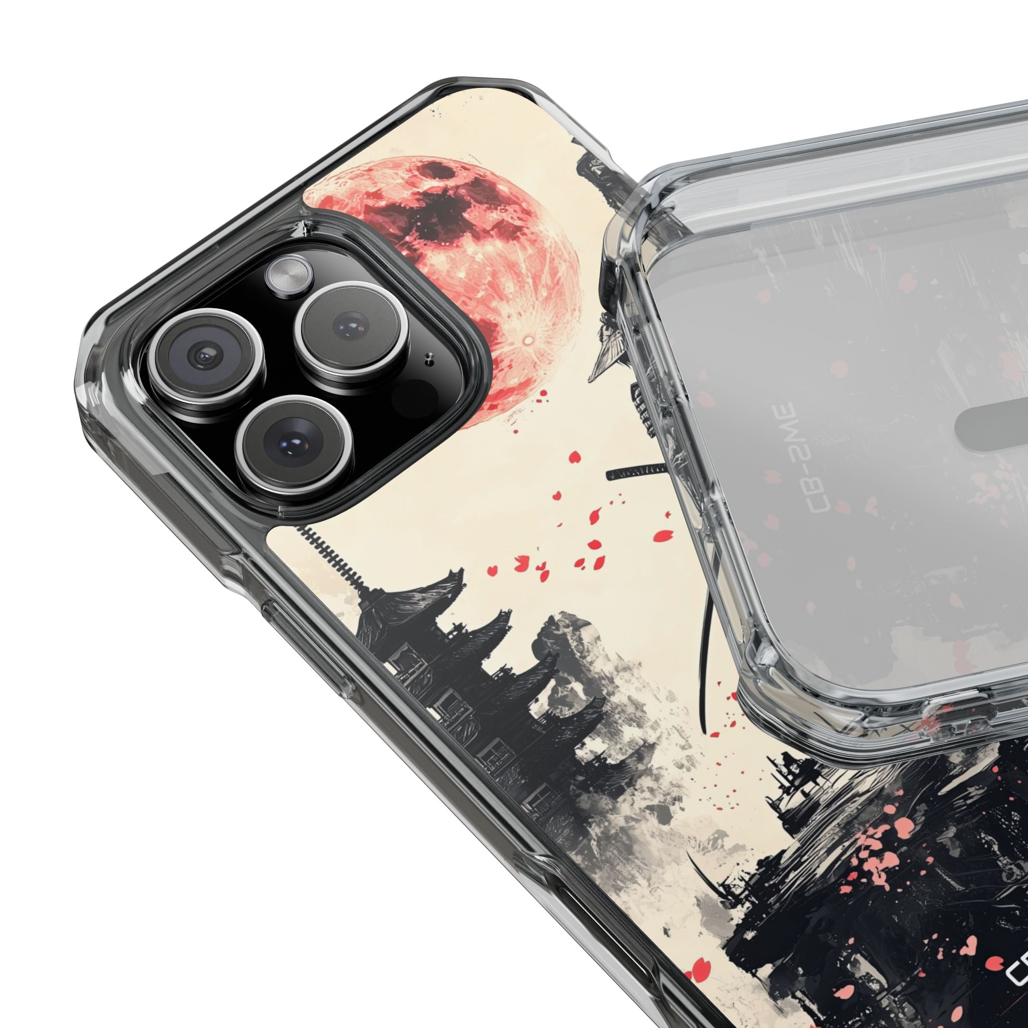 Samurai Gazes Moonward iPhone Case - Impact