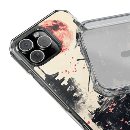 Samurai Gazes Moonward iPhone Case - Impact