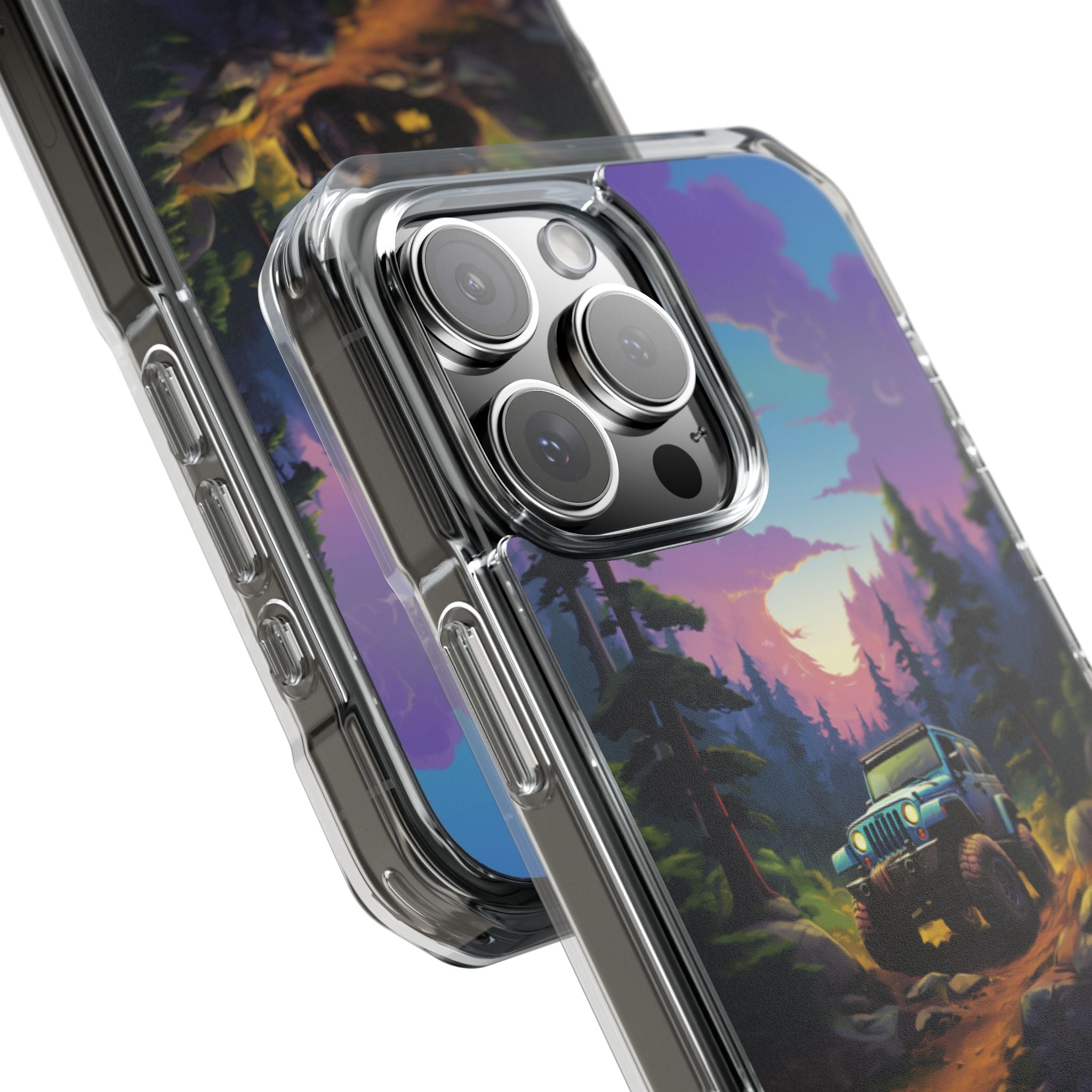 Sunset Forest Drive iPhone Case - Impact