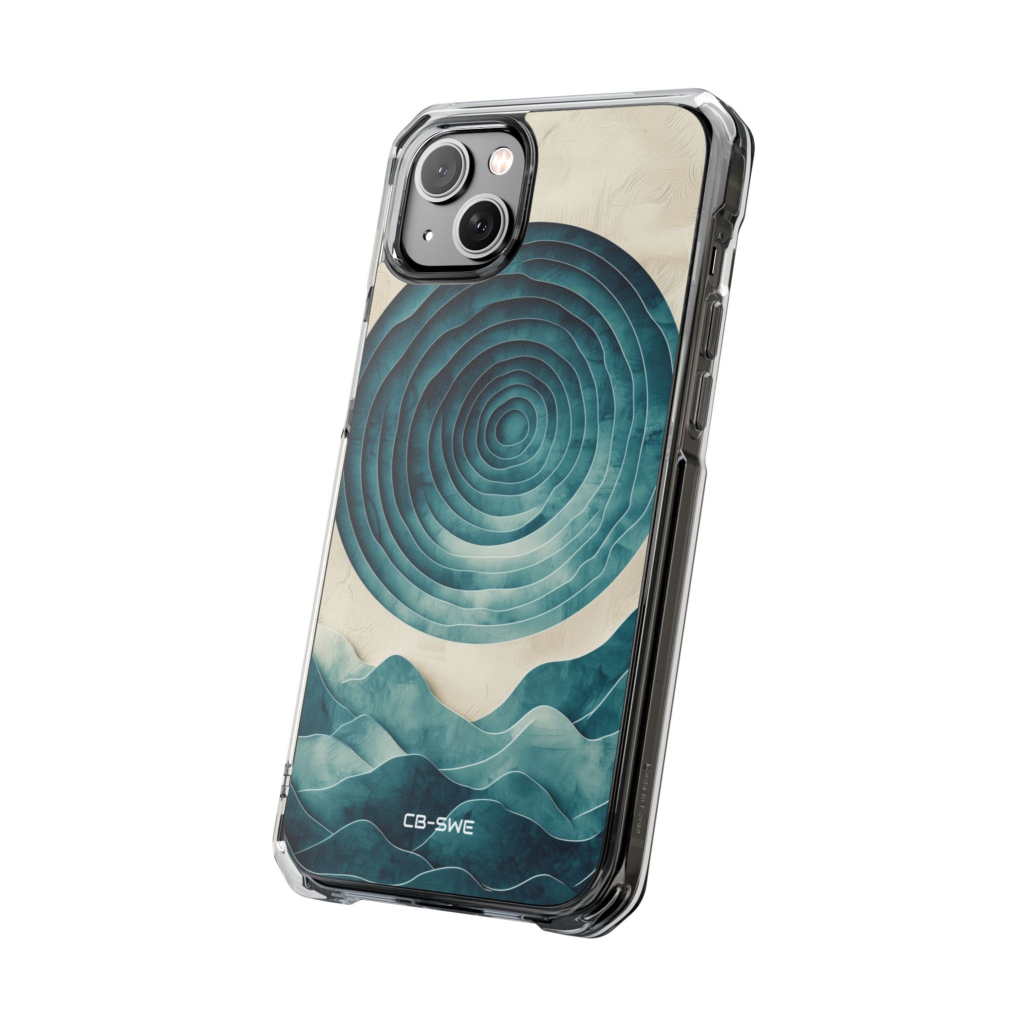 Waves Embrace Circles iPhone Case - Impact
