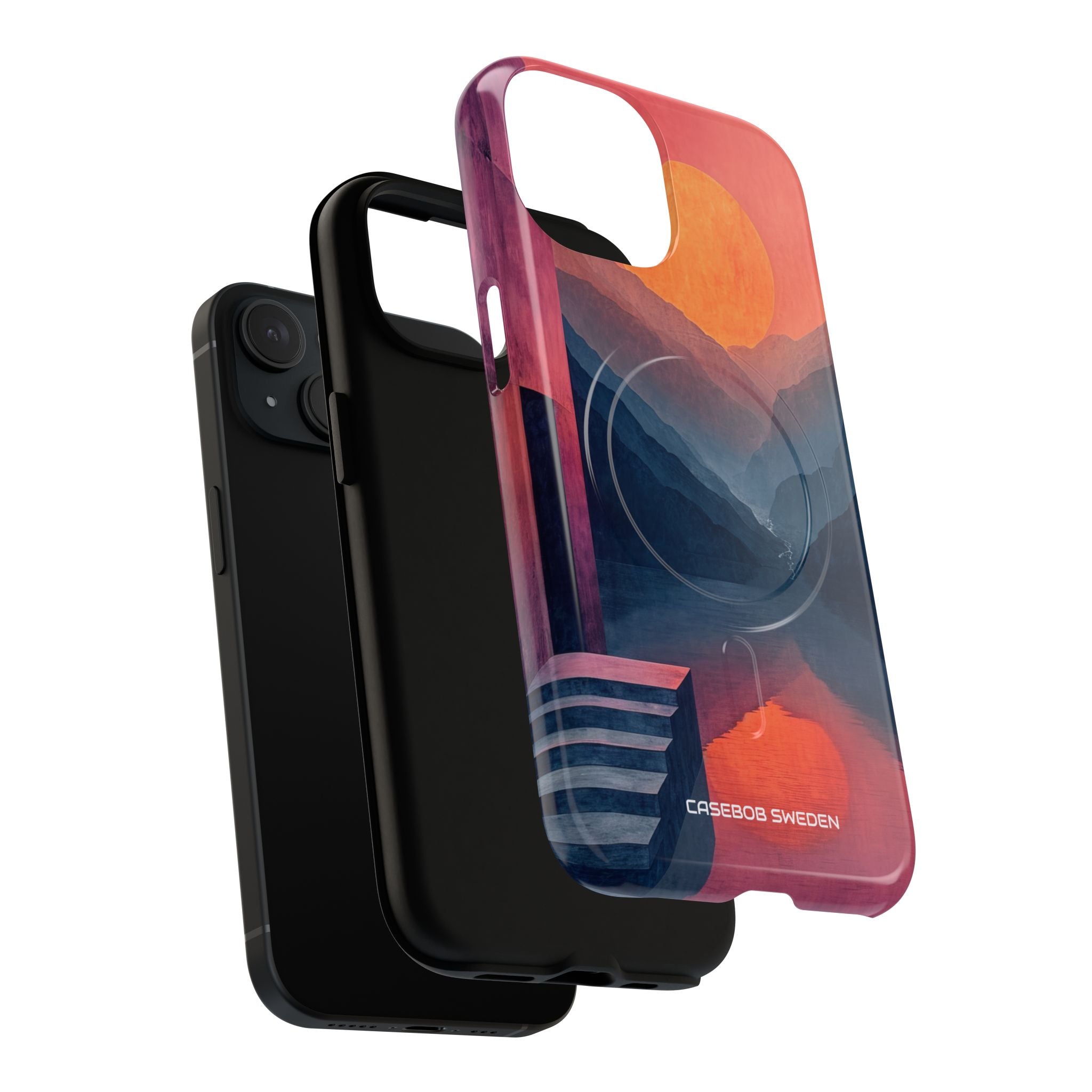 Surreal Sunset Landscape - Tough + MagSafe® iPhone 15 Phone Case