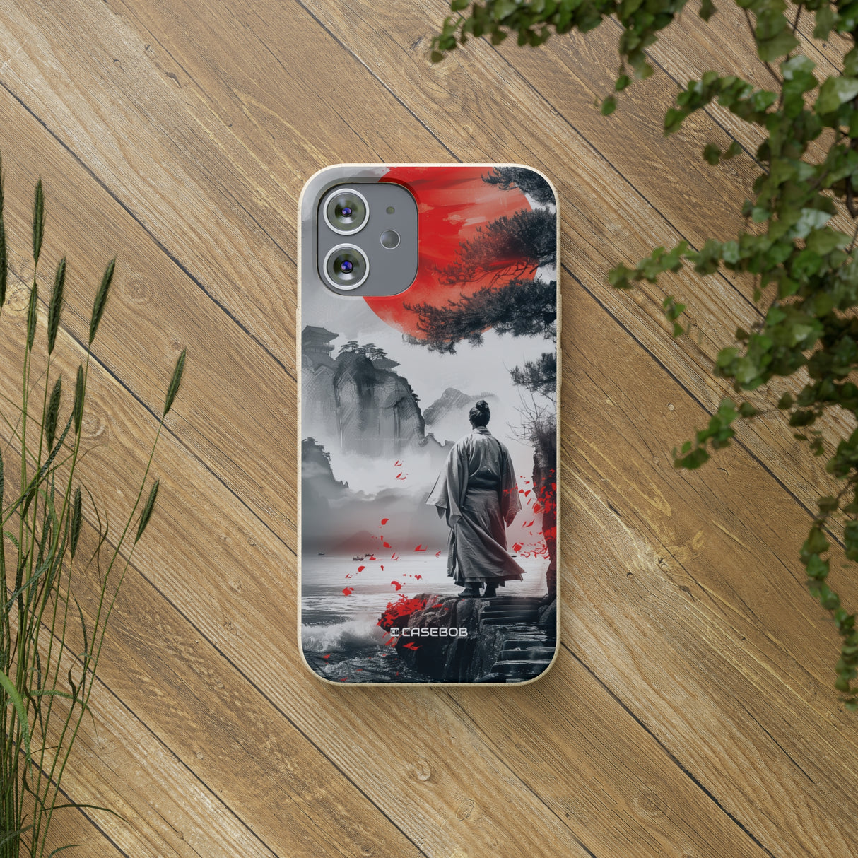 Serene Samurai Sunrise | Biodegradable Phone Case