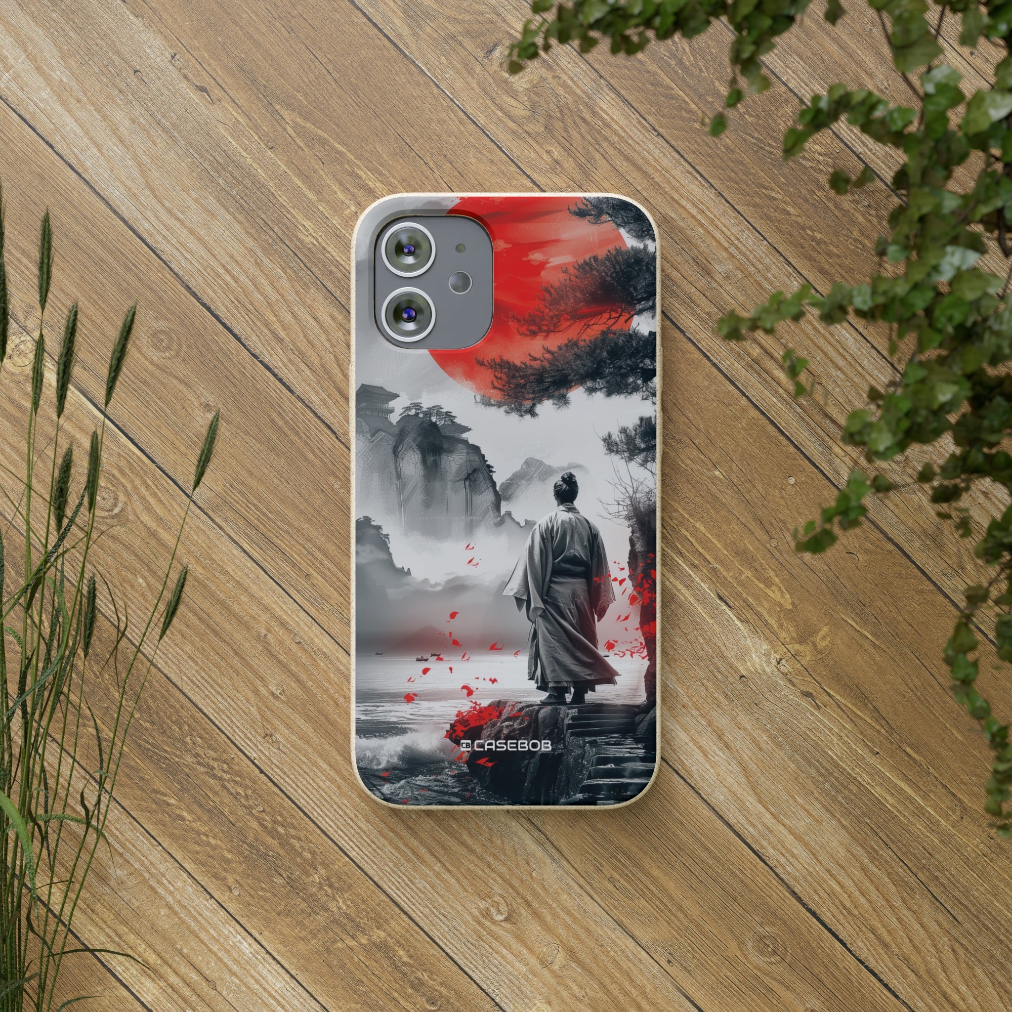 Serene Samurai Sunrise | Biodegradable Phone Case