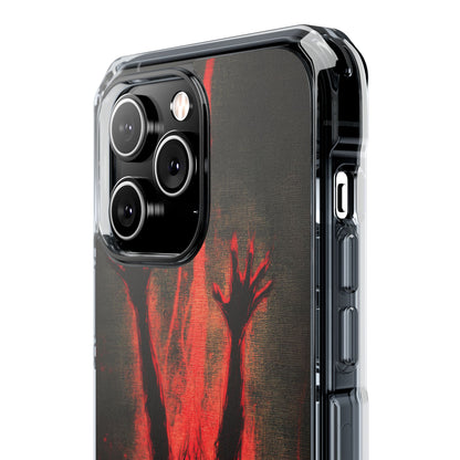 Gothic Crimson Ascension iPhone 14 - Clear Impact Phone Case