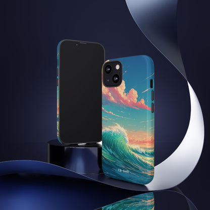 Waves Embrace Sunlight - iPhone Case