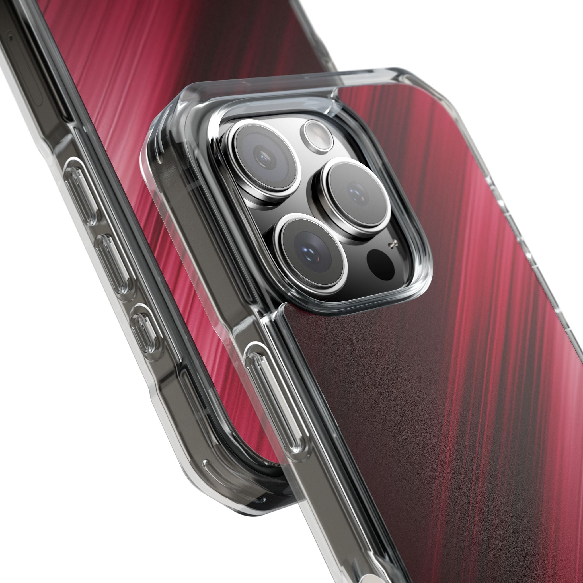 Crimson Drift Motion iPhone 16 - Impact Clear+