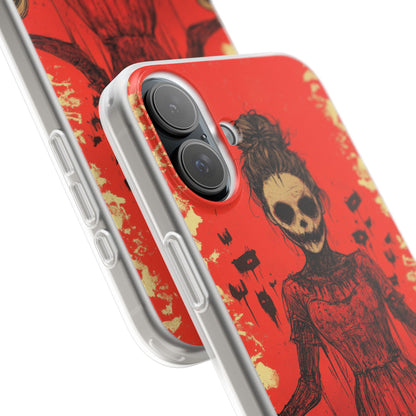 Haunting Scarlet Descent iPhone 16 - Flexi Phone Case