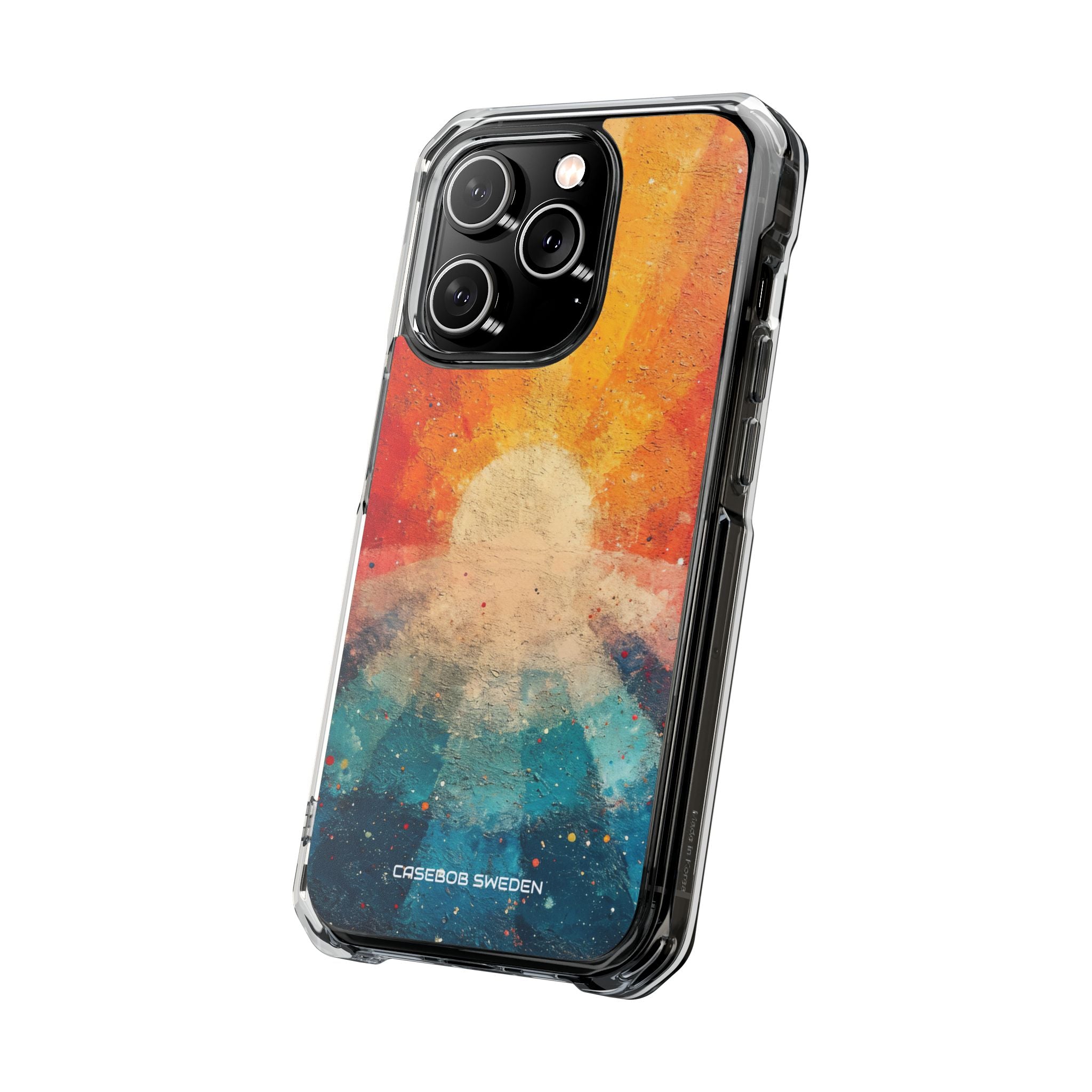 Sunburst Energy - Clear Impact iPhone 14 Phone Case