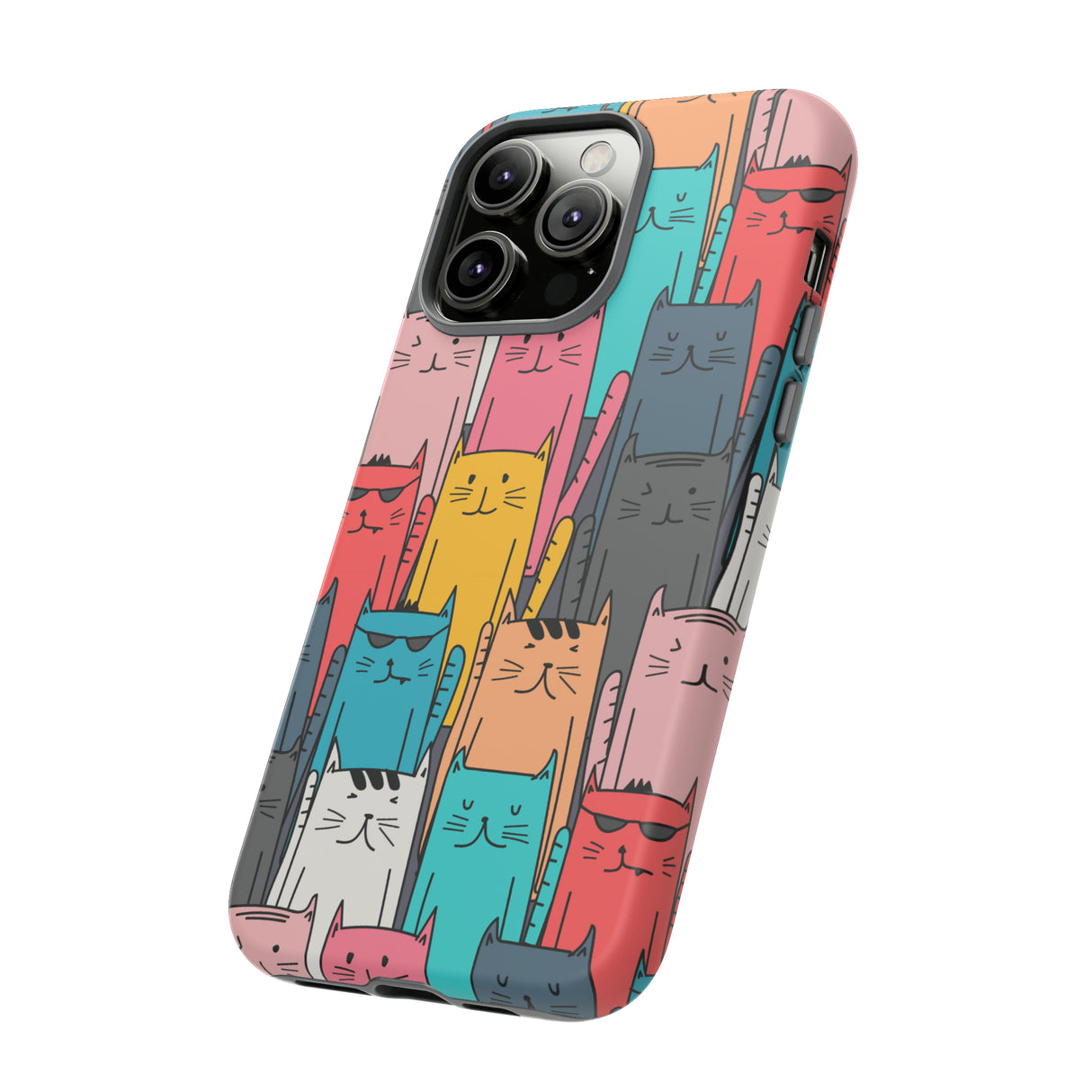 Colorful Cats - Protective Phone Case