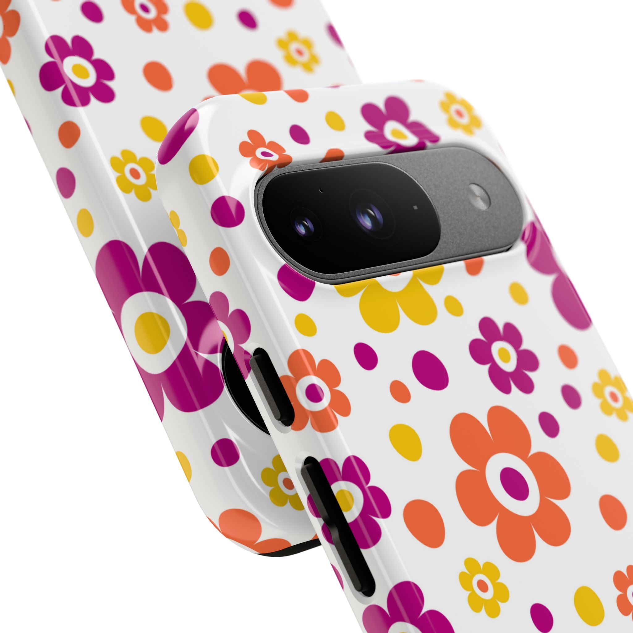 Retro Floral Playfulness - Google Pixel Case
