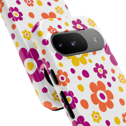 Retro Floral Playfulness - Google Pixel Case