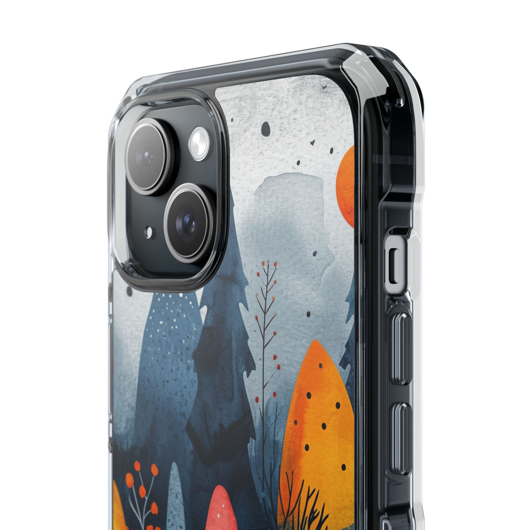 Whimsical Nature - Clear Impact iPhone 15 Phone Case