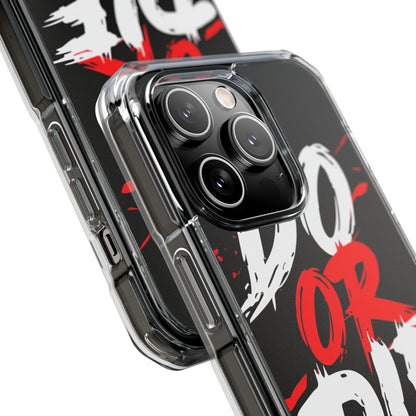 Intense Typography Contrast iPhone Case - Impact