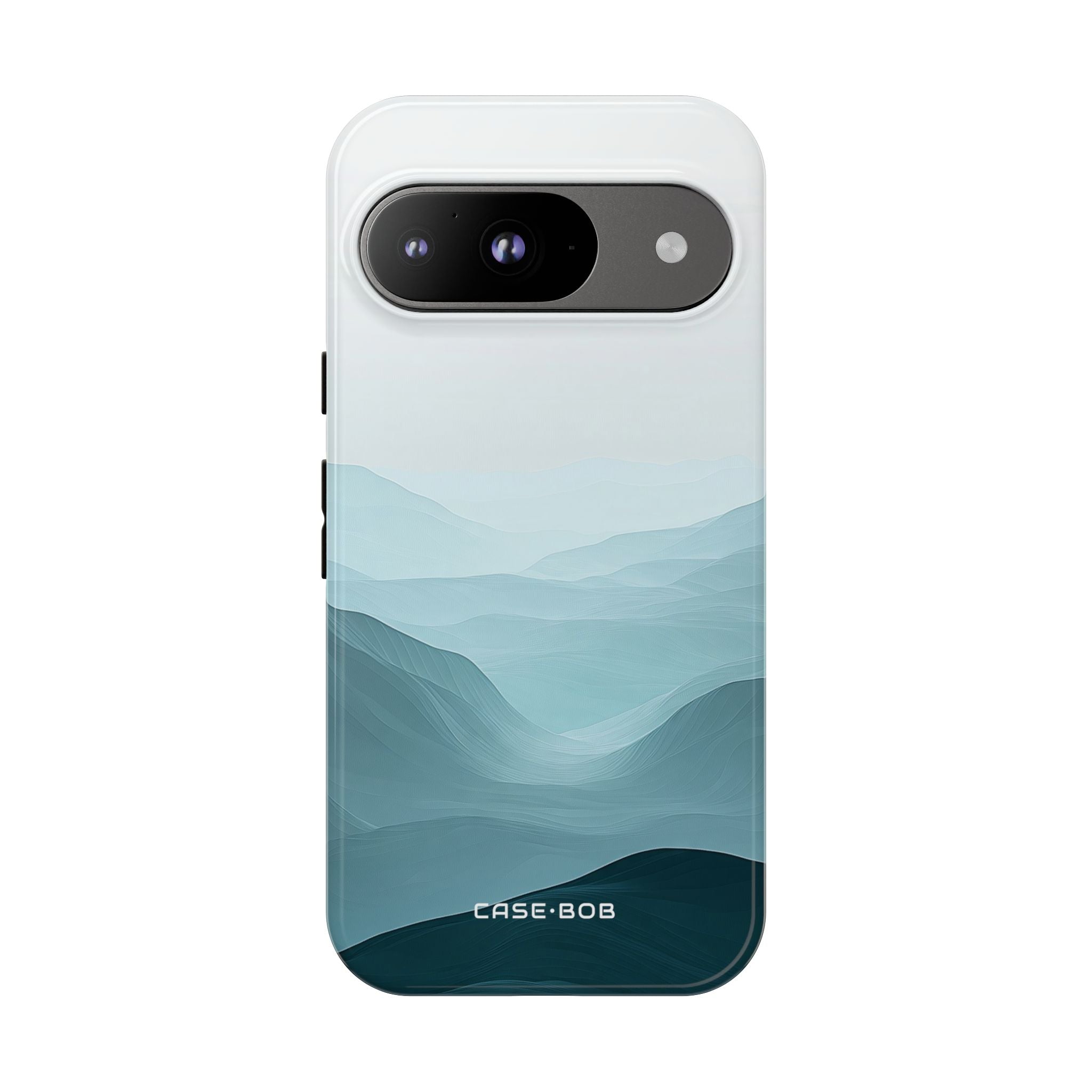 Teal Mist Mountains Google Pixel 9 Case - Tough