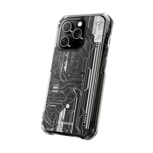 Circuitry Aesthetics - Handyhülle für iPhone (Clear Impact - Magnetisch) 