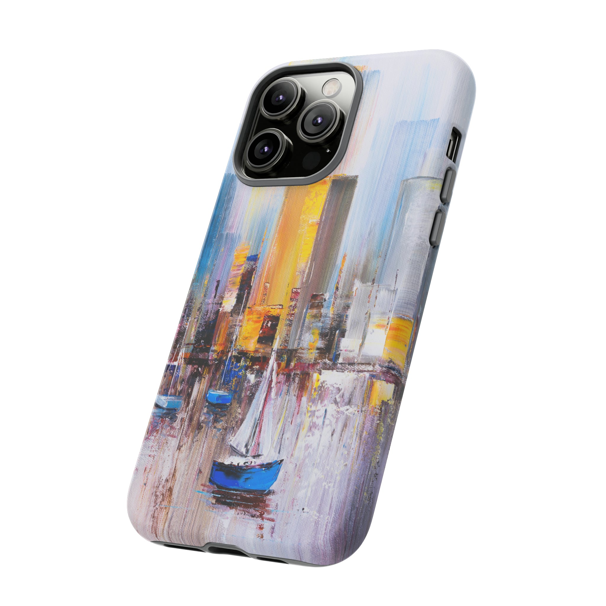 Oil Painting - Manhattan Bay - Protective Phone Case