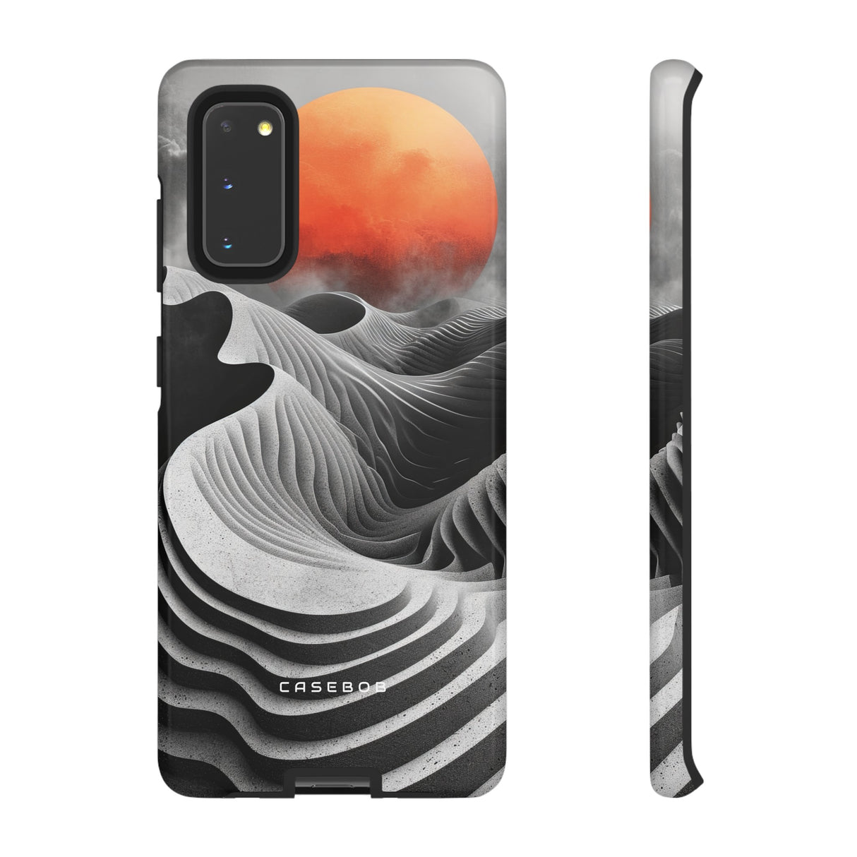 Orange Moon Illusion - Protective Phone Case