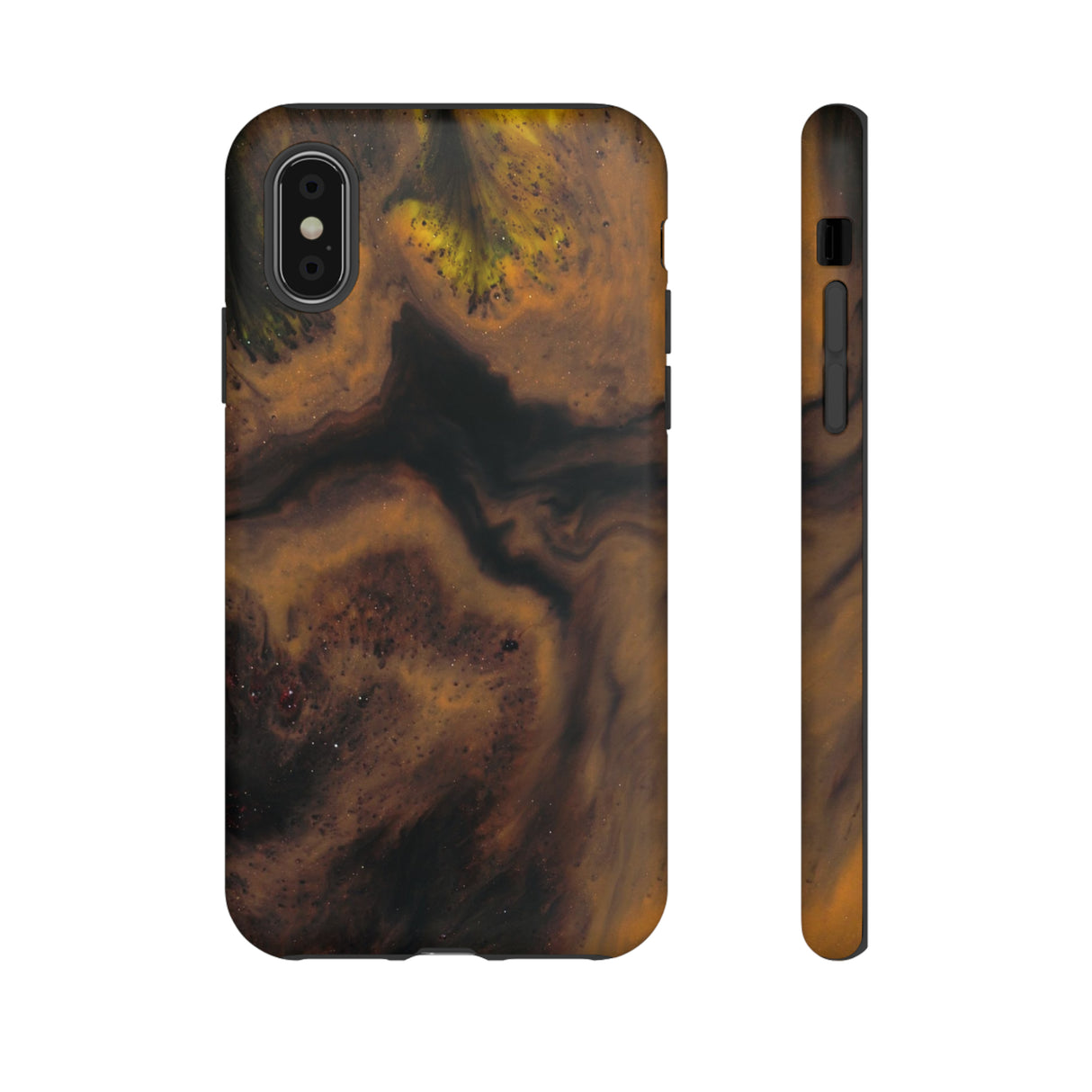 Brown Earth Ink Art - Protective Phone Case