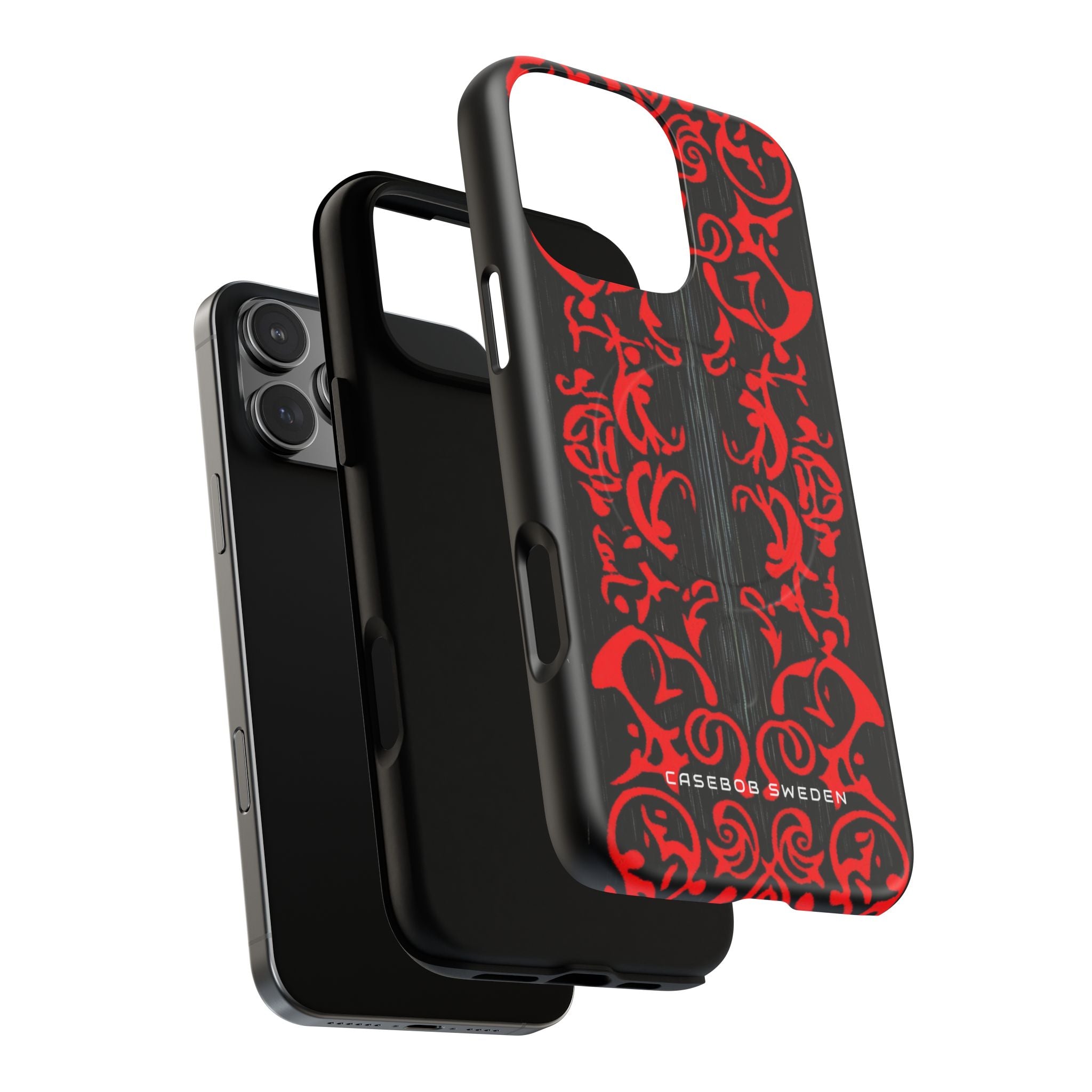 Gothic Crimson Symmetry iPhone 16 | Tough+ Phone Case