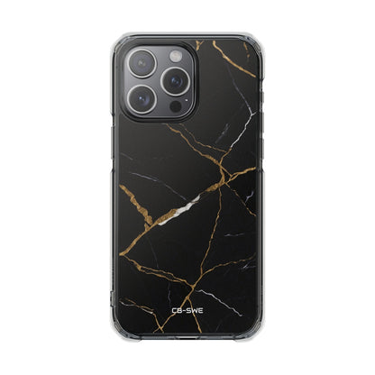 Golden Veins Emerge iPhone Case - Impact