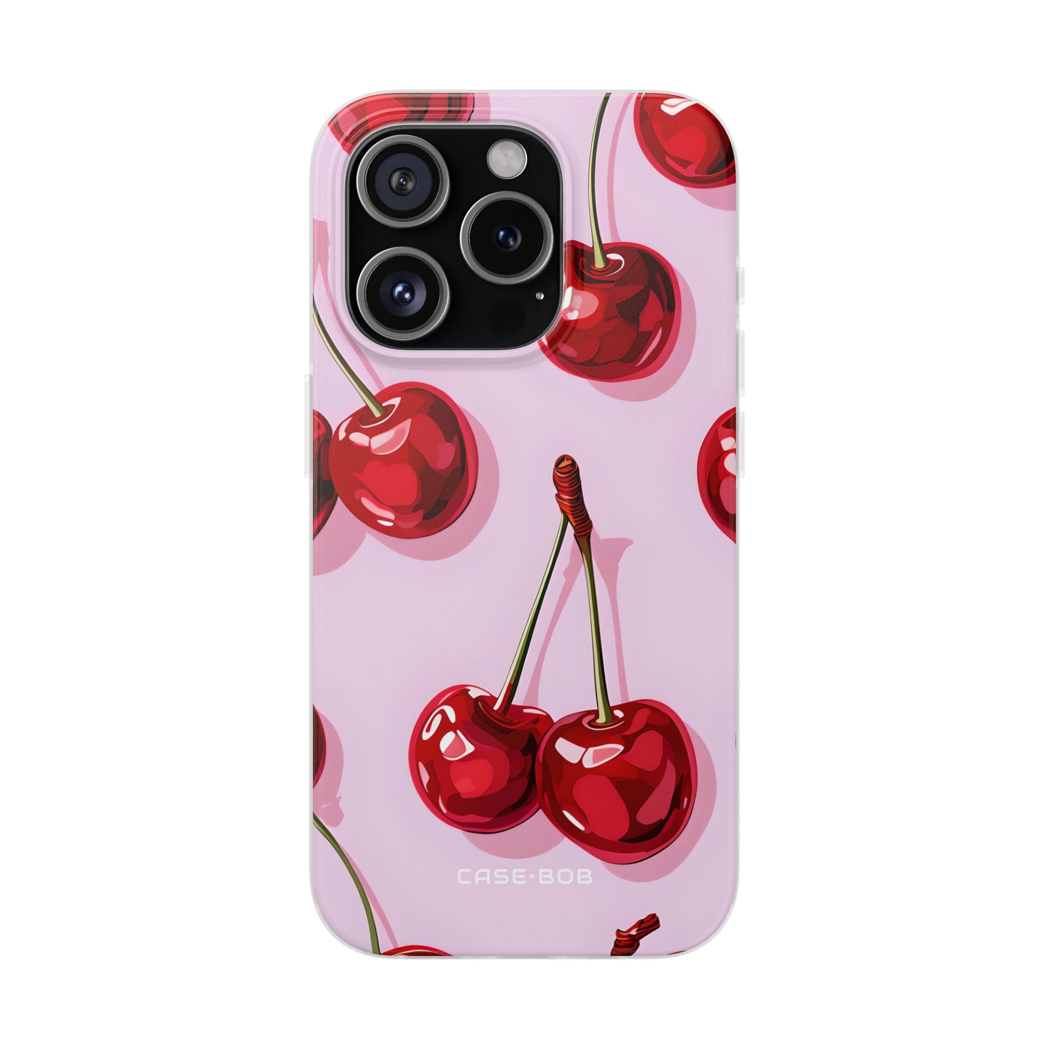 Glossy Cherry Burst iPhone 15 Pro Case - Soft