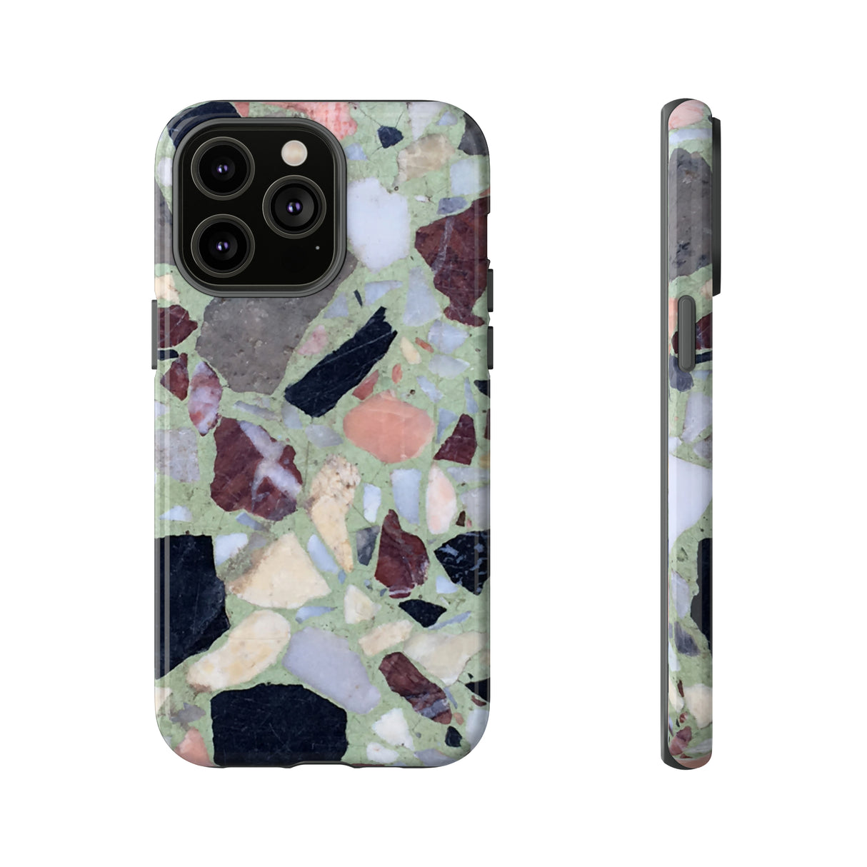 Terrazzo in Green - Protective Phone Case