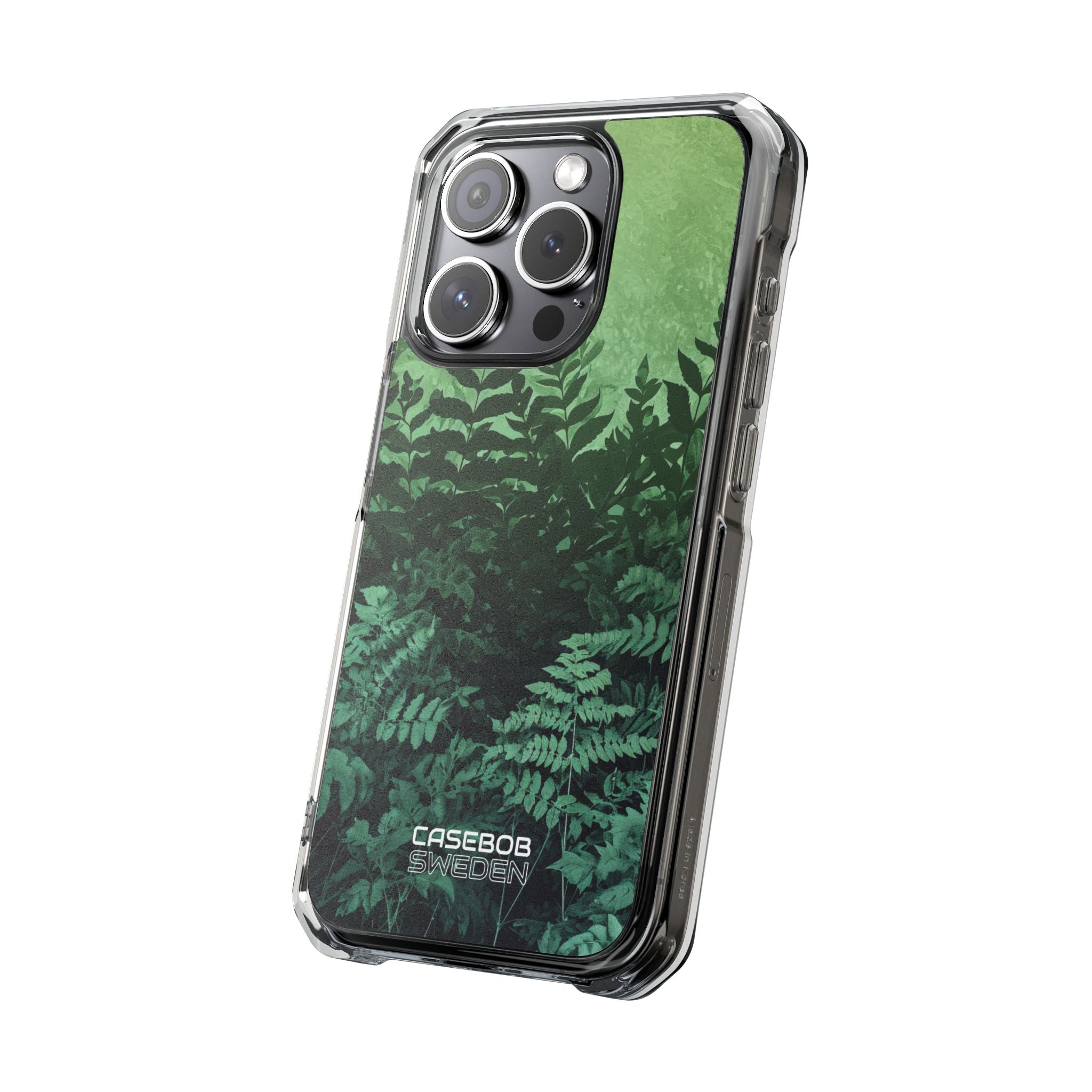 Verdant Fern Silhouettes iPhone 15 - Impact Clear+
