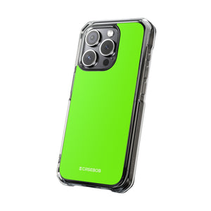 Lawn Green | Phone Case for iPhone (Clear Impact Case - Magnetic)