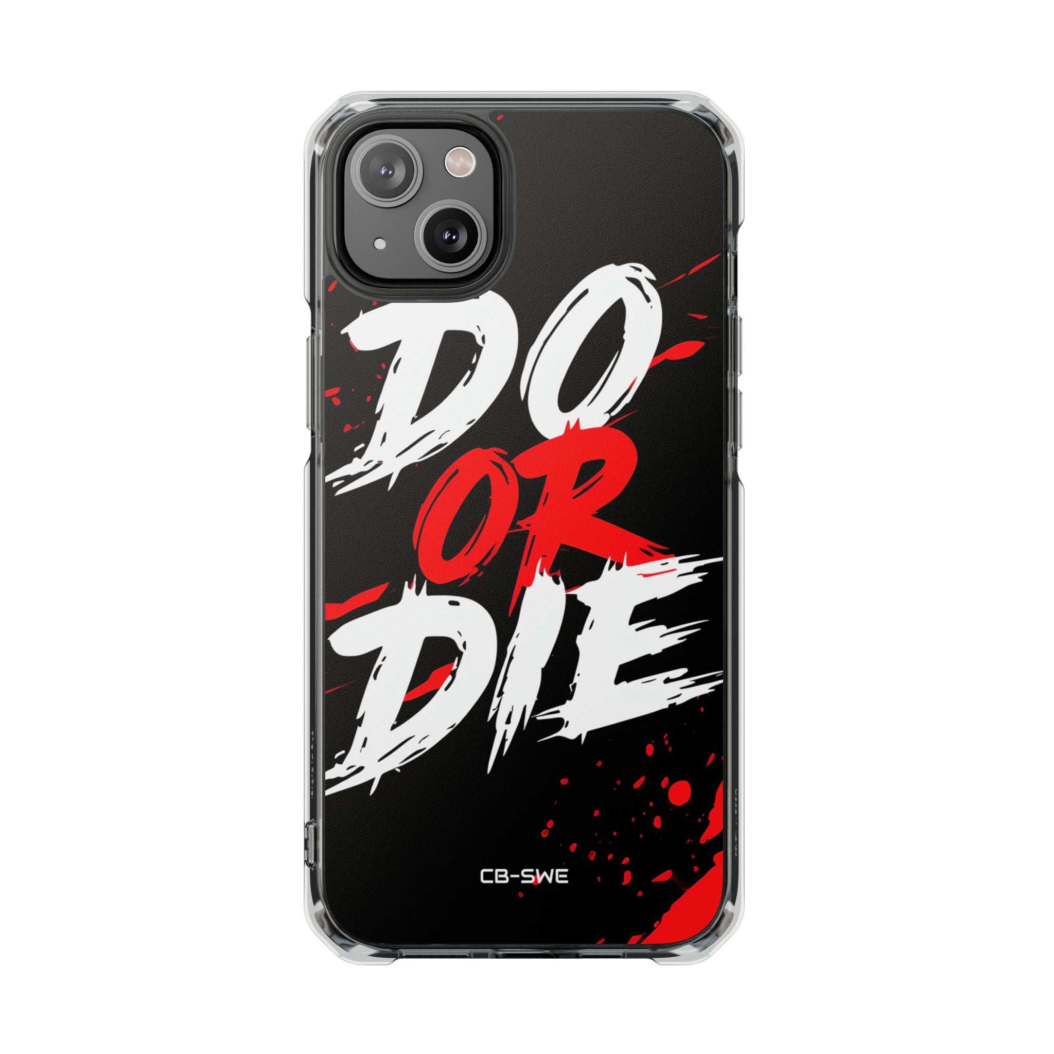 Intense Typography Contrast iPhone Case - Impact