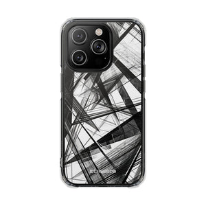 Monochrome Chaos - Phone Case for iPhone (Clear Impact - Magnetic)