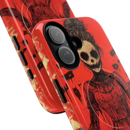 Haunting Scarlet Descent iPhone 16 | Tough+ Phone Case