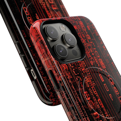 Crimson Glyphs iPhone 14 Pro Max Case - Tough+