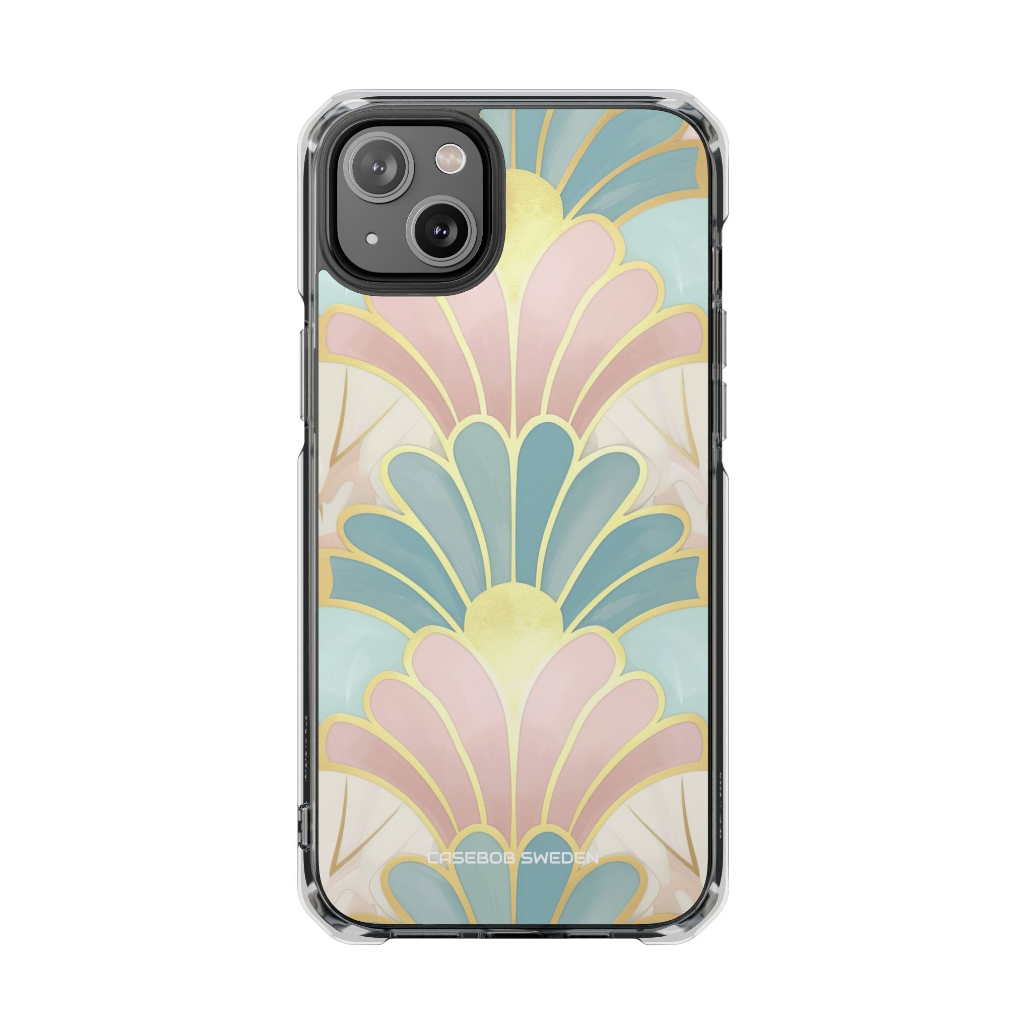 Pastel Deco Elegance - Clear Impact iPhone 14 Phone Case