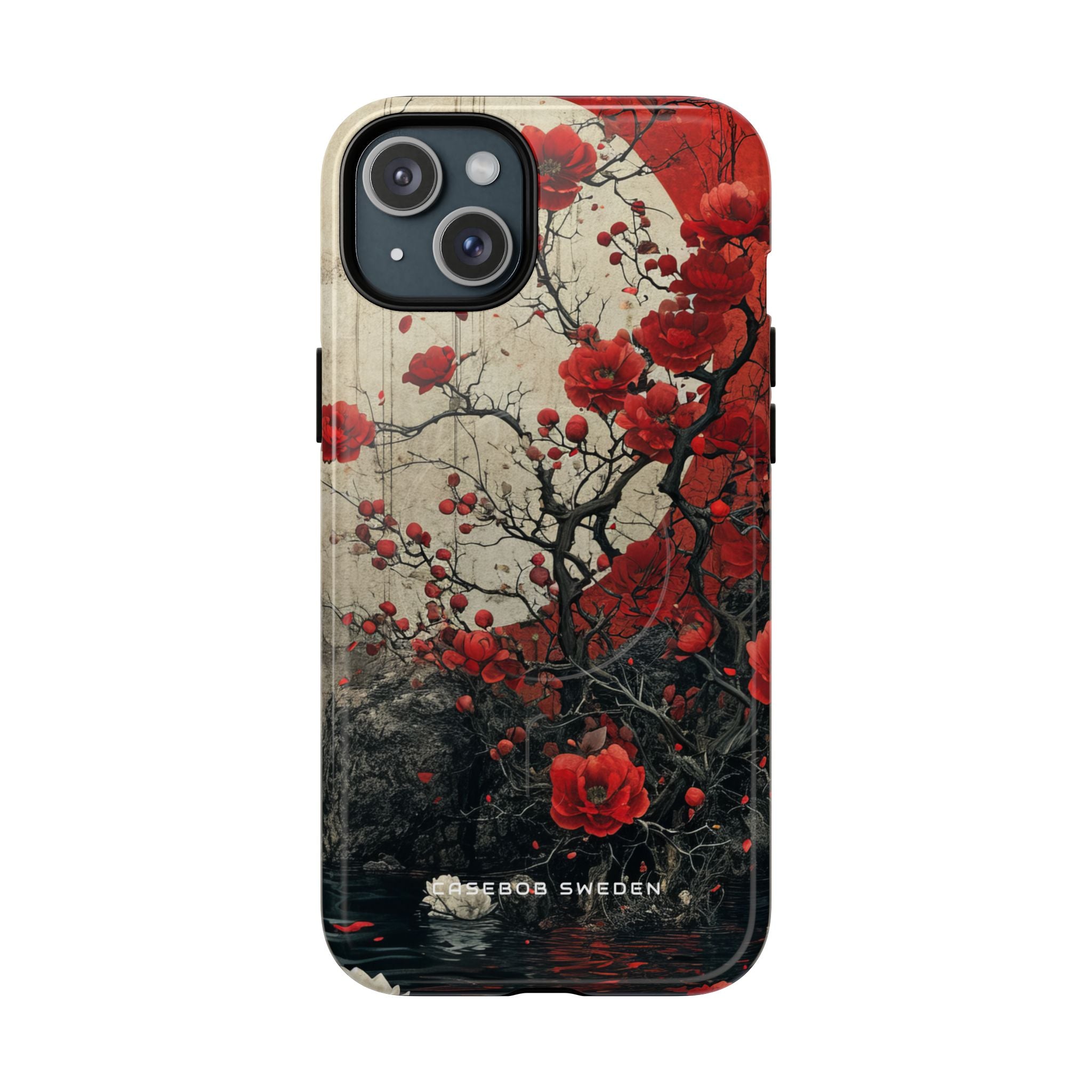 Zen Blossoms in Moonlight iPhone 15 | Tough+ Phone Case