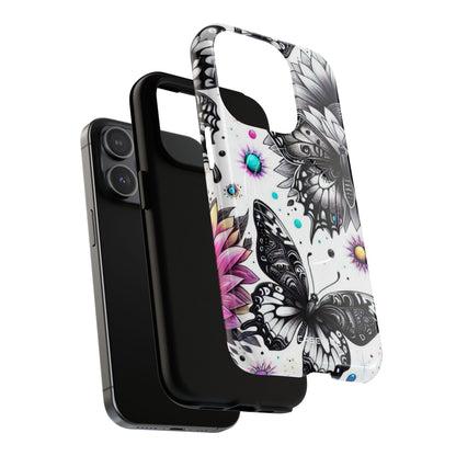 Butterfly Bloom iPhone 15 Pro Case - Tough+