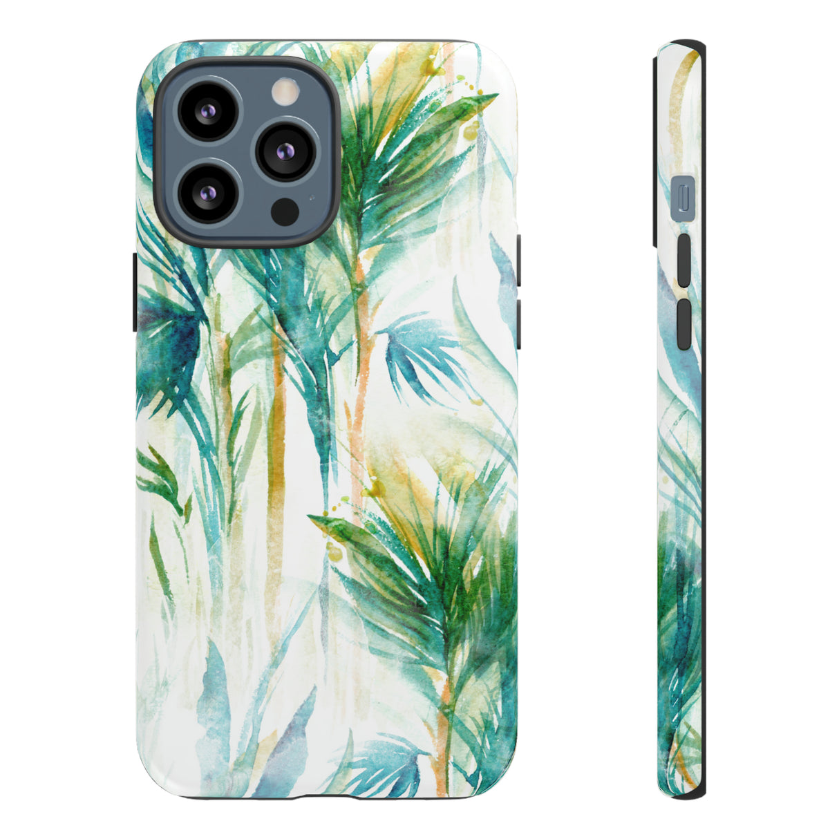 Watercolor Tropical Trees - Protective Phone Case