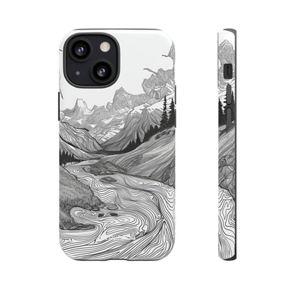 Monochrome Serenity | Protective Phone Case for iPhone