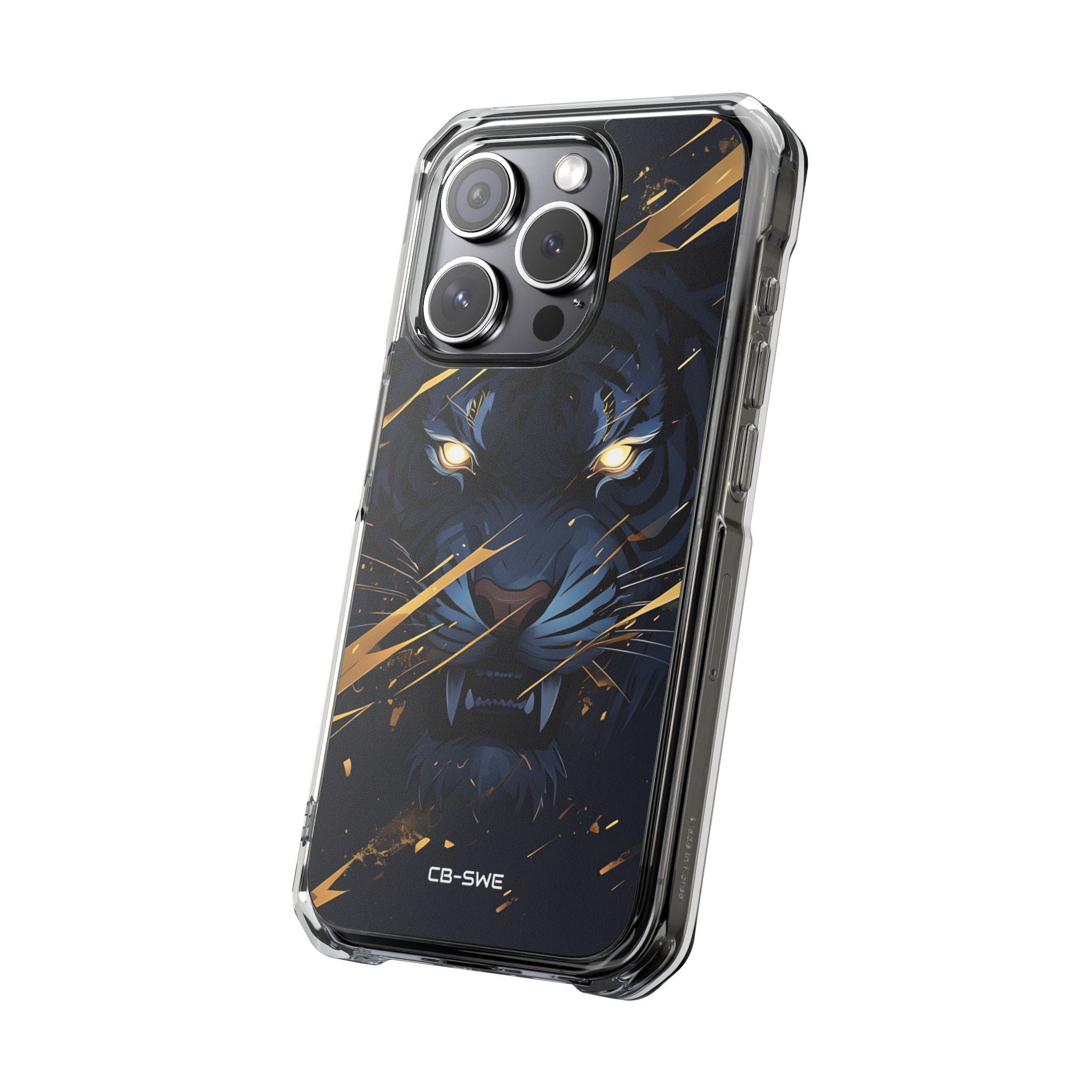 Tiger's Glowing Gaze iPhone Case - Impact