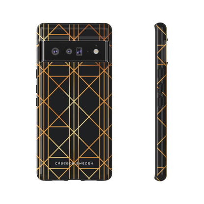 Golden Geometric Elegance Google Pixel 6 - Tough Phone Case