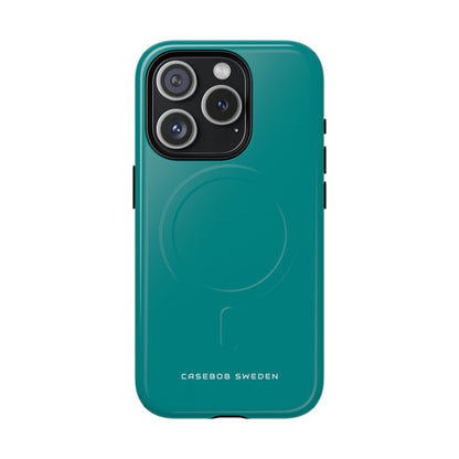 Dark Cyan iPhone 15 | Tough+ Phone Case