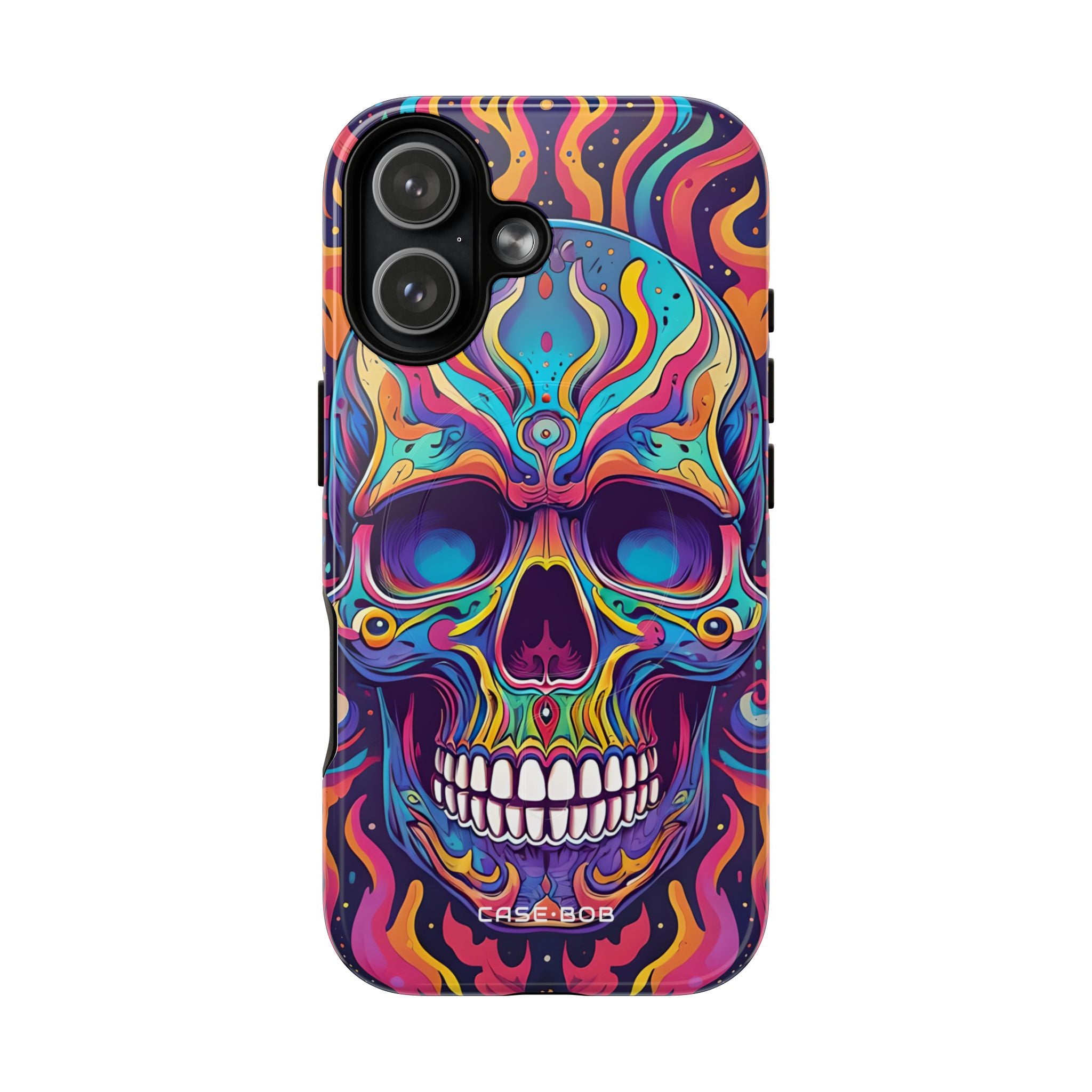 Flaming Skull iPhone 17 Case - Tough+