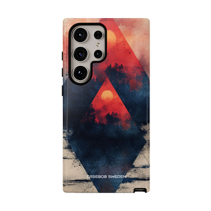 Red Sky Serenity - Tough Samsung S24 Phone Case