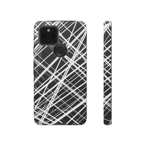 White Line Elegance - Protective Phone Case