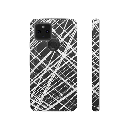 White Line Elegance - Protective Phone Case