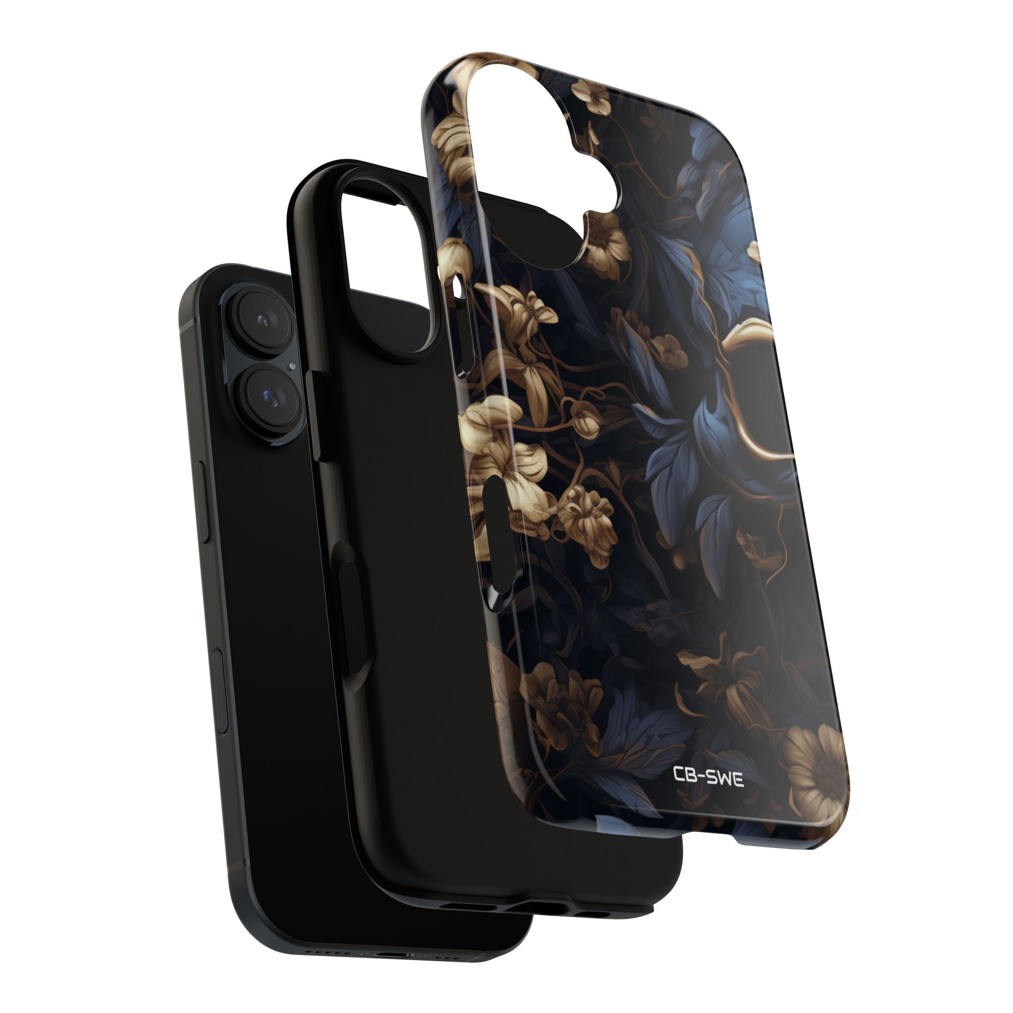 Gothic Floral Skull - iPhone Case