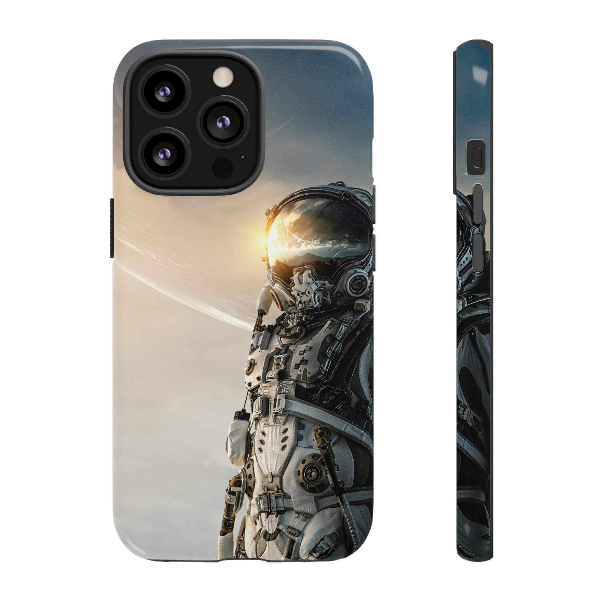 Astronaut on unexplored planet - Protective Phone Case